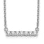 14k White Gold 1/4 carat Lab Grown Diamond VS/SI+ G+ Complete 18 inch Bar Necklace