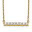 14k 1/3 carat Lab Grown Diamond VS/SI+ G+ Complete 18 inch Bar Necklace