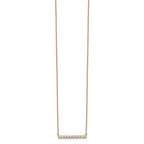 14k 1/2 carat Lab Grown Diamond VS/SI+ G+ Complete 18 inch Bar Necklace