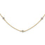 14k 1/2 carat Lab Grown Diamond VS/SI+ G+ Nine Station 18 inch Necklace