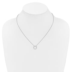 14k White Gold 1/4 carat Lab Grown Diamond VS/SI+ G+ 18 inch Round Pendant Necklace