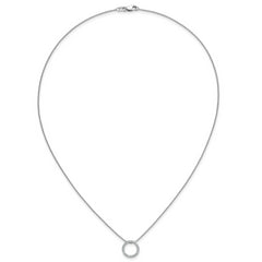 14k 1/4 carat Lab Grown Diamond VS/SI+ G+ 18 inch Round Pendant Necklace