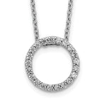 14k 1/4 carat Lab Grown Diamond VS/SI+ G+ 18 inch Round Pendant Necklace