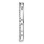 14k White Gold 3/4 carat Lab Grown Diamond VS/SI+ G+ Complete Oval Chain Slide Pendant