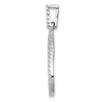 14k White Gold 1/4 carat Lab Grown Diamond VS/SI+ G+ Complete Teardrop Dangle Pendant