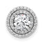10k White Gold 5.2mm Center 1/5ct. Diamond Semi-mount Chain Slide