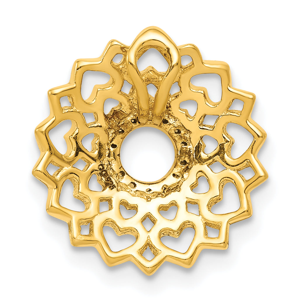 14k 1/20 carat Diamond Sahasrara/Crown Chakra Chain Slide