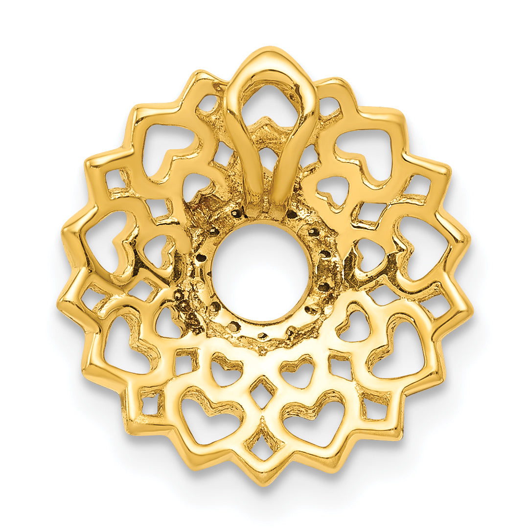 14k 1/20 carat Diamond Sahasrara/Crown Chakra Chain Slide