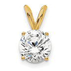 Lab-Grown Diamond Solitaire Pendant in 14K Yellow Gold (3/4 ct., VS/SI+ G+) - Sophia Jewelers