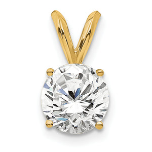Lab-Grown Diamond Solitaire Pendant in 14K Yellow Gold (3/4 ct., VS/SI+ G+) - Sophia Jewelers
