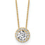 14k 2 1/2 carat Certified Lab Grown Diamond VS/SI+ G+ Complete 18 inch Halo Pendant Necklace