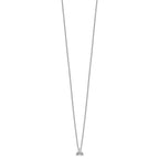 Lab-Grown Diamond Cluster Necklace in 14K White Gold (1/4 ct. tw.), 18 Inch - Sophia Jewelers