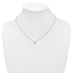 Lab-Grown Diamond Cluster Necklace in 14K White Gold (1/4 ct. tw.), 18 Inch - Sophia Jewelers