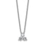 Lab-Grown Diamond Cluster Necklace in 14K White Gold (1/4 ct. tw.), 18 Inch - Sophia Jewelers