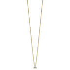 Lab-Grown Diamond Cluster Necklace in 14K Yellow Gold (1/4 ct. tw.), 18 Inch - Sophia Jewelers