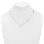 Lab-Grown Diamond Cluster Necklace in 14K Yellow Gold (1/4 ct. tw.), 18 Inch - Sophia Jewelers
