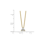 Lab-Grown Diamond Cluster Necklace in 14K Yellow Gold (1/4 ct. tw.), 18 Inch - Sophia Jewelers