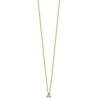 Lab-Grown Diamond Cluster Necklace in 14K Yellow Gold (3/8 ct. tw.), 18 Inch - Sophia Jewelers