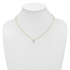 Lab-Grown Diamond Cluster Necklace in 14K Yellow Gold (3/8 ct. tw.), 18 Inch - Sophia Jewelers