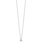 Lab-Grown Diamond Cluster Necklace in 14K White Gold (1/2 ct. tw.), 18 Inch - Sophia Jewelers