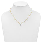Lab-Grown Diamond Cluster Necklace in 14K Yellow Gold (1/2 ct. tw.), 18 Inch - Sophia Jewelers