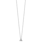 Lab-Grown Diamond Cluster Necklace in 14K White Gold (3/4 ct. tw.), 18 Inch - Sophia Jewelers