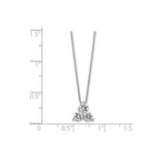 Lab-Grown Diamond Cluster Necklace in 14K White Gold (3/4 ct. tw.), 18 Inch - Sophia Jewelers