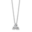 Lab-Grown Diamond Cluster Necklace in 14K White Gold (3/4 ct. tw.), 18 Inch - Sophia Jewelers
