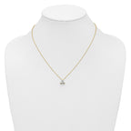 Lab-Grown Diamond Cluster Necklace in 14K Yellow Gold (3/4 ct. tw.), 18 Inch - Sophia Jewelers
