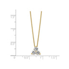 Lab-Grown Diamond Cluster Necklace in 14K Yellow Gold (3/4 ct. tw.), 18 Inch - Sophia Jewelers