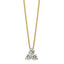 Lab-Grown Diamond Cluster Necklace in 14K Yellow Gold (3/4 ct. tw.), 18 Inch - Sophia Jewelers
