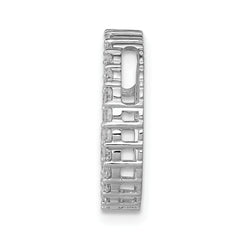 10k White Gold 1/2ct. Diamond Circle Chain Slide