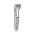 14k White Gold 1/2 carat Lab Grown Diamond VS/SI+ G+ Circle Chain Slide Pendant