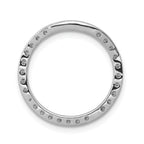 14k White Gold 1/2 carat Lab Grown Diamond VS/SI+ G+ Circle Chain Slide Pendant
