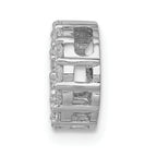10k White Gold 1/4ct. Diamond Circle Chain Slide