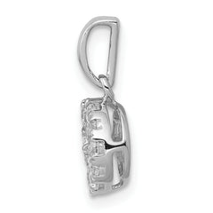 14K White Gold Lab Grown Diamond VS/SI FGH Pendant