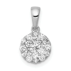 14K White Gold Lab Grown Diamond VS/SI FGH Pendant