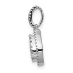 14k White Gold 1/3 carat Lab Grown Diamond VS/SI+ G+ Complete Teardrop Dangle Pendant