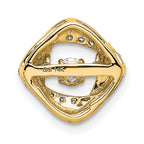 14k 1/4 carat Lab Grown Diamond VS+ F+ Complete Vibrant Intertwined Circles Pendant