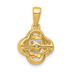 14k 1/3 carat Lab Grown Diamond VS/SI+ G+ Complete Vibrant Fashion Love Knot Pendant