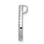 14k White Gold 1/5 carat Lab Grown Diamond VS/SI+ G+ Complete Teardrop Chain Slide Pendant
