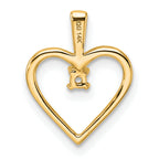 10k Heart Pendant Mounting (No Stone Included)