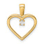 14K AA .05ct. Diamond Heart Pendant