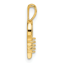 14k Heart Pendant Mounting (No Stone Included)