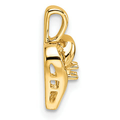 14k Heart Pendant Mounting (No Stone Included)