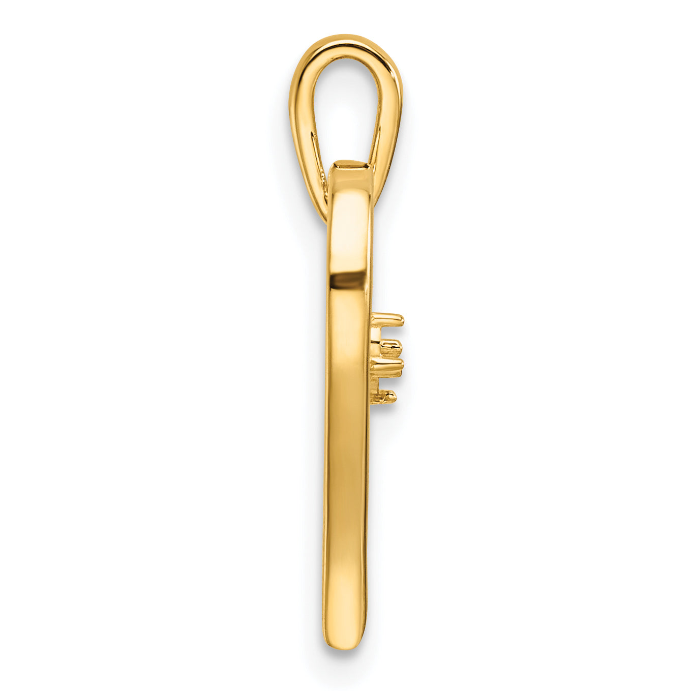 14k Heart Pendant Mounting (No Stone Included) (No Stone Included) Secondary image