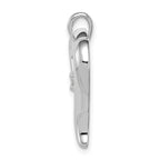 14k White Gold Holds 1-2.9mm Stone Heart Pendant Mounting (No Stone Included)