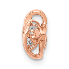 14k Rose Gold 1/4 carat Lab Grown Diamond VS/SI+ G+ Complete Vibrant Heart Pendant
