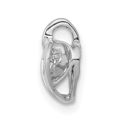 14k White Gold 1/4 carat Lab Grown Diamond VS/SI+ G+ Complete Vibrant Heart Pendant