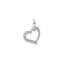 Diamond Heart Pendant in 14K White Gold (1/20 ct. tw.) - Sophia Jewelers